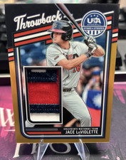JACE LAVIOLETTE 2026 Stars & Stripes Prizm THROWBACK JERSEY RELIC GOLD 3/10