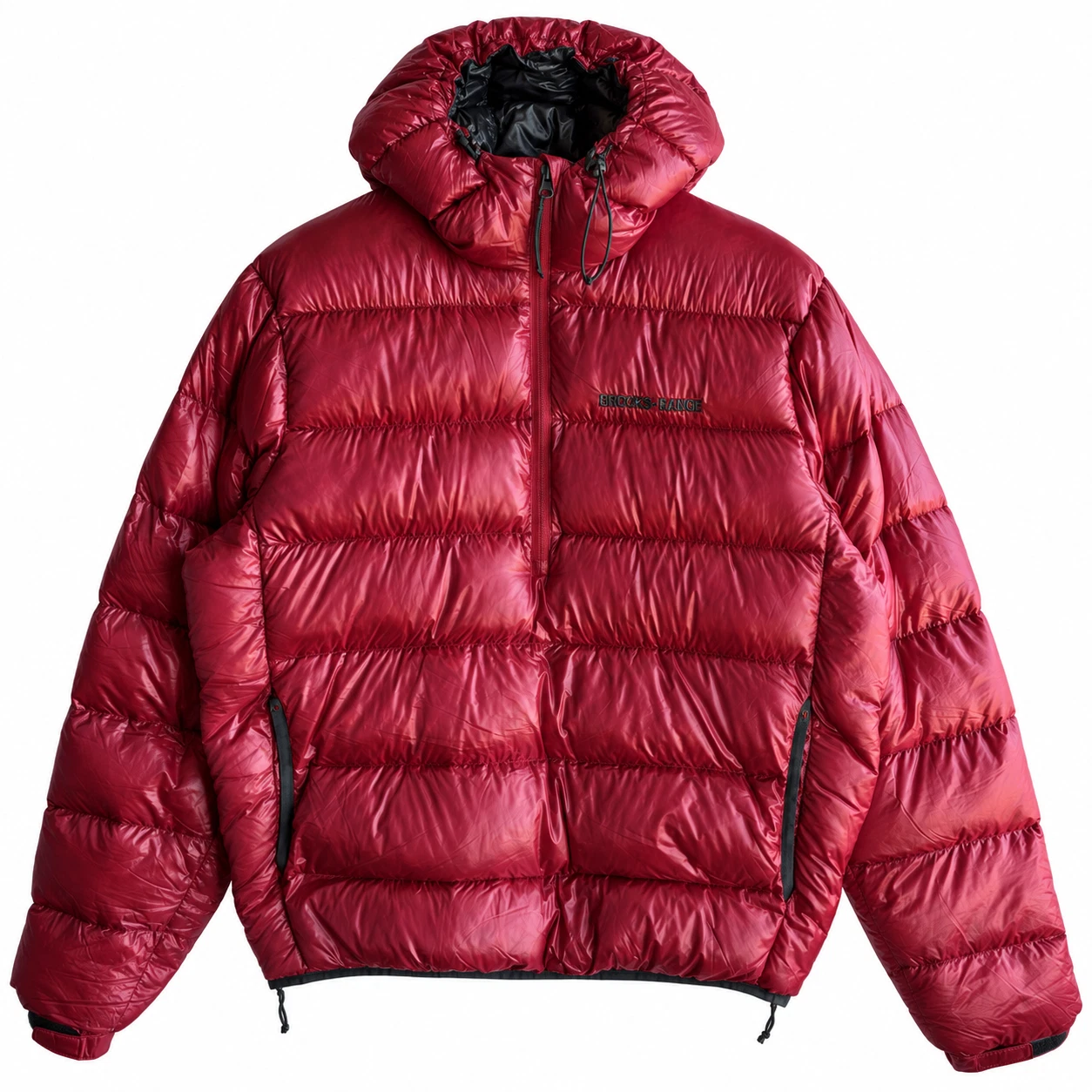 Brooks-Range Mountaineering DownTek Jacket Mens L Red 90%Goose Down Parka Puffer image 2