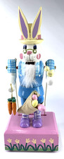Kurt Adler Easter Rabbit Nutcracker Bunny Mus...