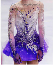 ice figure skating competition dress Gymnastics costume dance Dress dyeing