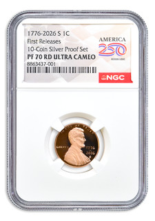 2026 1c Lincoln Shield Cent Proof Penny NGC PF70 RD UCAM America250