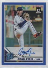 2019 Panini Donruss Optic Blue Prizm 26/75 Cionel Perez #RRS-CP Auto qf8