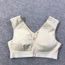 Tommie Copper Sports Bra Womens Large Shoulder Support Zip Front Activewear