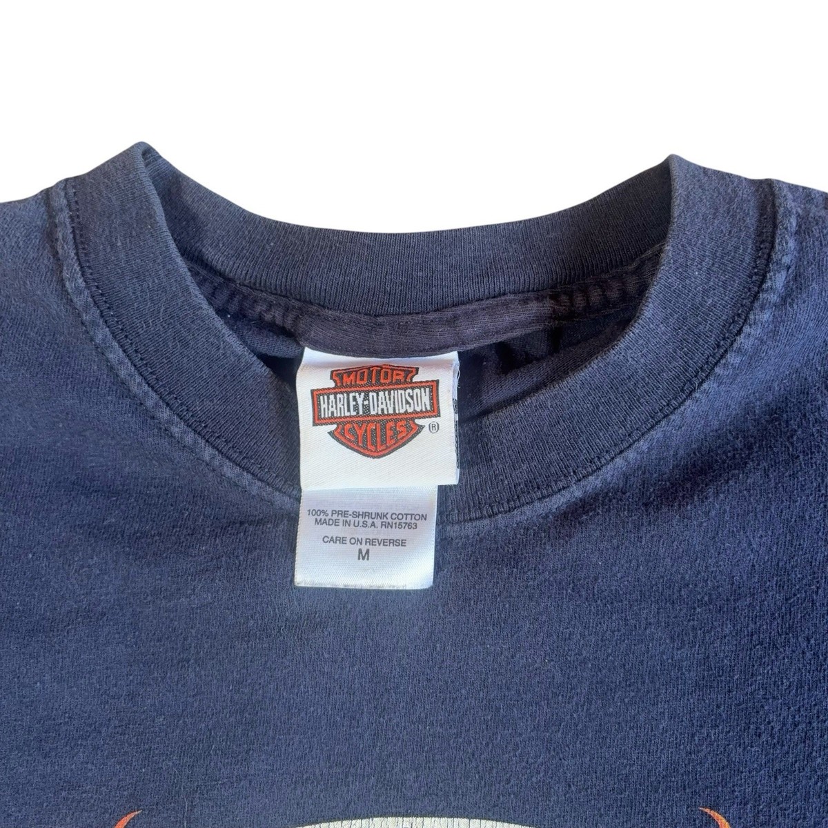 Vintage Harley Davidson Bartels Medium 2008 Cropped Tee Womens Boxy Y2K View 3