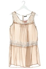 VERO MODA Tunikakleid Damen Kleid Gr. DE 40 creme-wollweiß Casual-Look