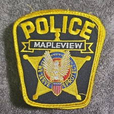 Rare Vtg Mapleview Police Patch Minnesota Collectible Single Patch Memorabilia