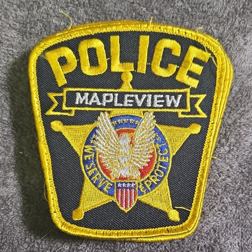 Rare Vtg Mapleview Police Patch Minnesota Collectible Single Patch Memorabilia 