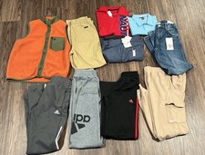 Lot Of 10 Mix Boys Jeans Pants Shirts Adidas Nike Size 14/16