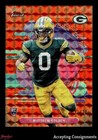 2025 Topps Finest Football Orange Geometric Matthew Golden #117