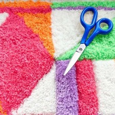 Durable Carpet Cutting Scissor Shear Rug Bent Handle Shaping Scissors