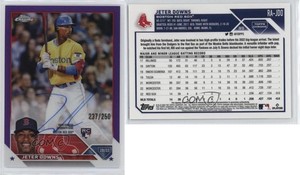 2023 Topps Chrome Rookie Auto Purple Refractor /250 Jeter Downs #RA-JDO Auto RC