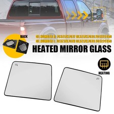Upper Mirror Glass Heated Set For 2008-2016 Ford Super Duty F250 F350 Rh Lh Side Upper Mirror Glass Heated Set For 2008-2016 Ford Super Duty F250 F350 Rh Lh Side