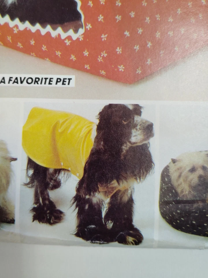 McCall's 639 Pet Dog Cat House Bed Toy Mouse Coat Craft Sewing Pattern UC VTG - Image 4 of 4