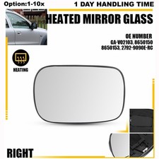 Mirror Glass For Volvo XC70 2003-2006 Heated Right Side Backing Plate GA-VO2103