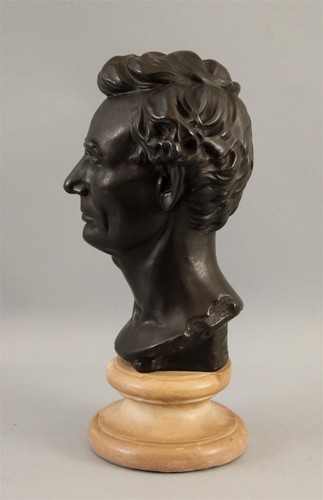 After Leonard W Volk Painted Plaster ABRAHAM LINCOLN Alva Studios Bust Sculpture - Picture 4 of 8