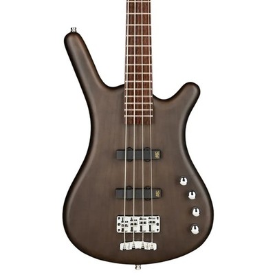 Warwick RockBass Corvette Basic 4-S Bass Guitar Wenge, Nirvana Black Trans Satin