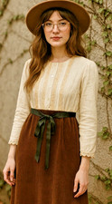 Vintage Country Cottagecore Prairie Dress Women Size XSmall.   Cc