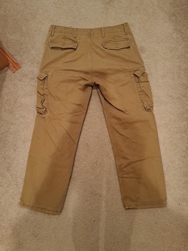 Levi’s Khaki Cargo Pants Men’s Size 34x30 Loose Straight Workwear (2) - Picture 10 of 11