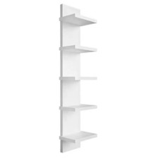5-Tier Floating Shelves Wall Mounted Storage Unit Modern Book Shelf Space Saving