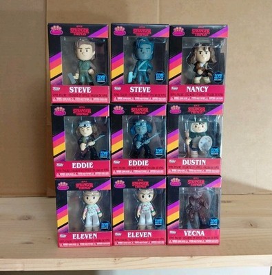 Funko Mystery Minis Stranger Things Complete Set of 9 -All 3 Chases Eddie Munson