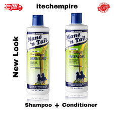 Mane N Tail Olive Oil Complex to Nourish Herbal Gro Shampoo Conditioner 12 Oz