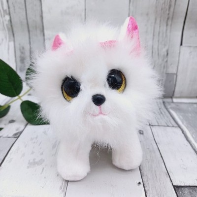    Süßer Silvy Zuru Coco Surprise Welpe Hund Stofftier Plüsch Beanie weiß rosa