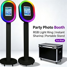 Portable Photo Booth Stand Selfie Photobooth Machine Party Wedding Event Rental