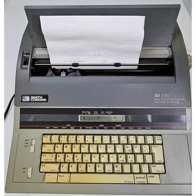 Smith Corona SD 770 Word Processing Typewriter Spell Right Dictionary Model 5F