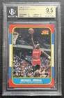 MICHAEL JORDAN BGS 9.5 1986-87 FLEER BASKETBALL #57 ROOKIE CARD RC BULLS GEM