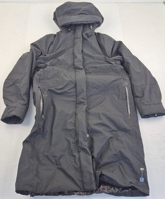 PEAK PERFORMANCE Jacke Medium schwarz Damen durchgehender Reißverschluss Taschen Logo Mantel