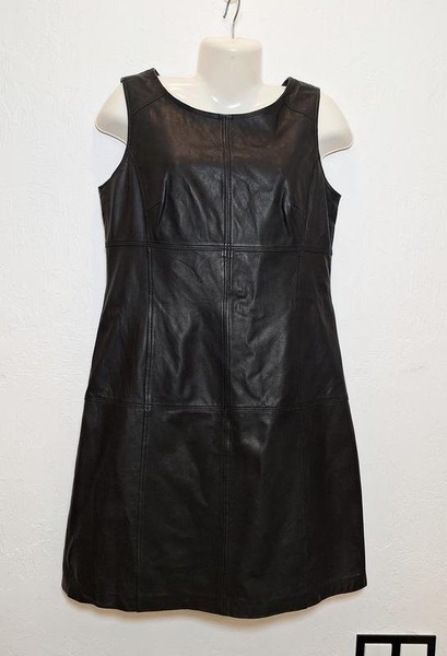 Women Betty Barclay Dress Black Leather 38 / M /