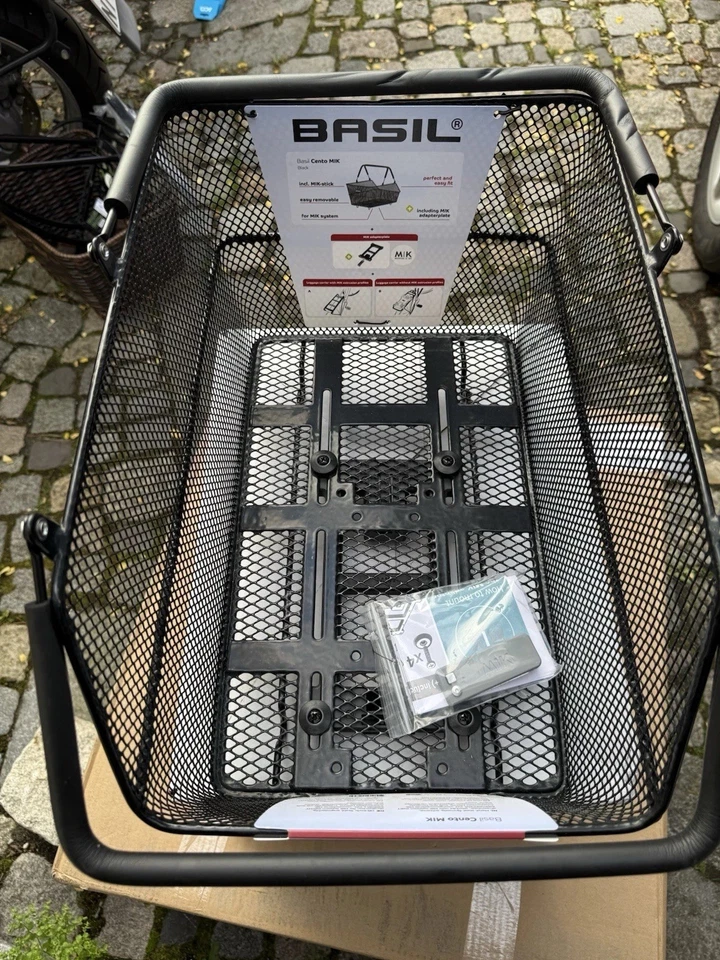 Basil Cento MIK Fahrradkorb Hinten Schwarz EVP 58 EUR