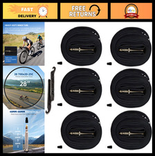 28" Race Bicycle Tubes 700x20-25C 700x32-47C, Presta Valve, Pack of 6 Tire L