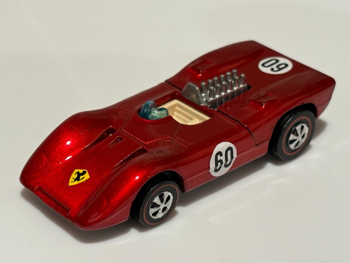 Vintage Hot Wheels Redline Ferrari 312P WHITE INTERIOR Restored | eBay
