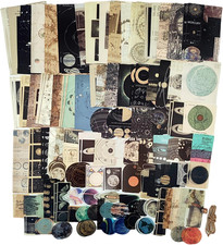 200 Pieces Vintage Ephemera Scrapbooking Supplies Pack Scrapbook Paper Sticker M