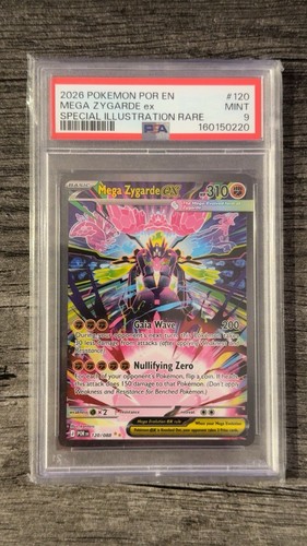 Mega Zygarde ex graded PSA 9 for sale on eBay