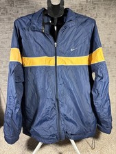 Vintage Y2K Nike Blue and Yellow Full Zip Windbreaker Jacket