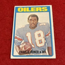 1972 Topps Charlie Joiner #244 (RC) Rookie Card. rookie card picture