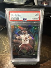 2022 PANINI SELECT #76 SAM HOWELL TIE DYE PRIZM RC CONCOURSE /25 PSA 9