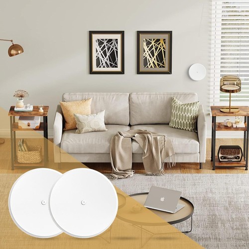 Ceiling Cover Plate, 5 Inch Metal Blank Wall Plate Fits 3-1/4" to 4" White-2 Pcs - Picture 2 of 7