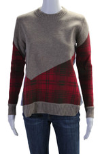 Thakoon Addition Womens Long Sleeves Sweater Brown Red Wool Size Extra Small Thakoon Addition Womens Long Sleeves Sweater Brown Red Wool Size Extra Small - Image 1