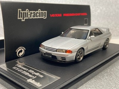 Nissan R32 Jet Silver HPI Racing 8159 1:43 1990 Japan Silver Rhd