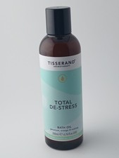 Image of Tisserand Total De-Stress Bath Oil 200ml Geranium Orange Nutmeg Aromatherapy NEW
