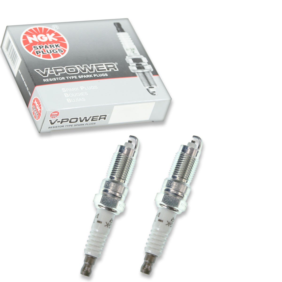 2 pc NGK 2683 TR55-1 V-Power Spark Plugs for SP506 SP429 SP412 SP408 HR9LCY gi