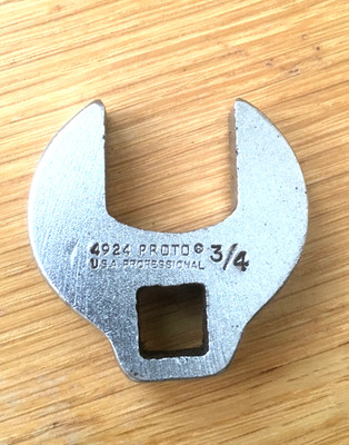 Proto Tools USA 4924 3/4'' 3/8'' Antrieb SAE Maulschlüssel Hahnenfußschlüssel Steckschlüssel