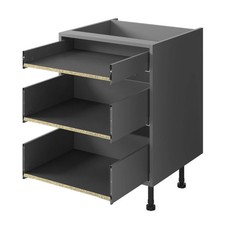 Kitchen Drawer Pack 3 Way 450mm Deep - 1 x Cutlery, 2 X PAN Soft Close Drawers