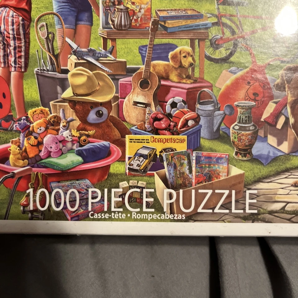 Rompecabezas White Mountain "YARD SALE" 1000 piezas sellado de fábrica Foto 4 de 4