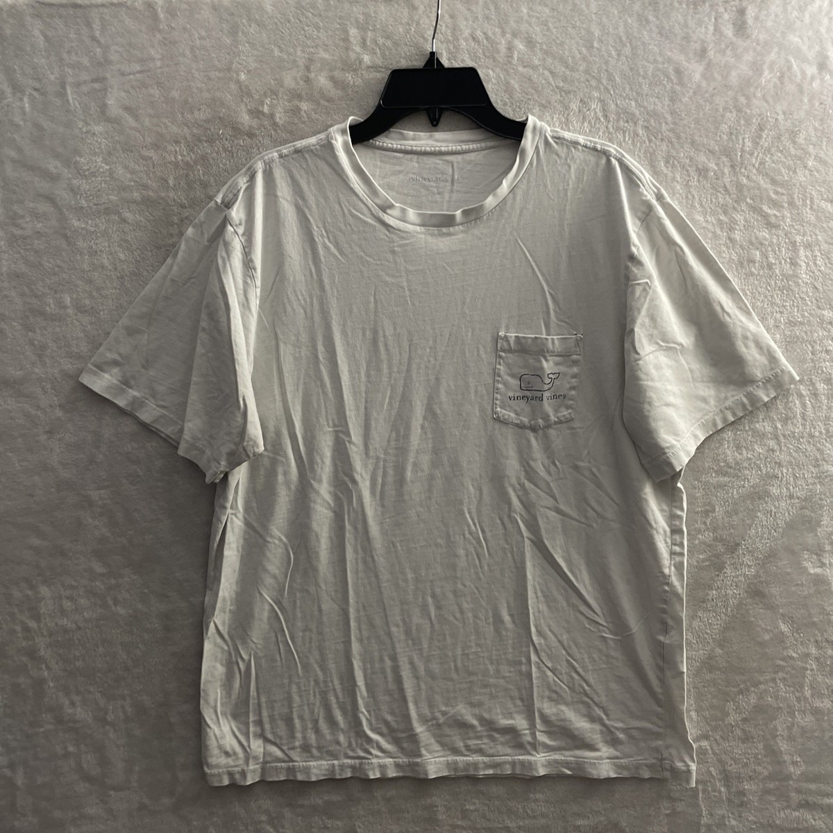 T-shirt Homme Vineyard Vines - Noir, 100% Coton, Taille L, Avec Poche Poitrine, Neuf Avec étiquettes