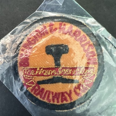 Vintage Patch - Bridgton & Harrison Railway Co - 2'' orange und schwarz