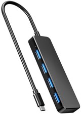 4 Port USB C Hub Type C to USB 3.0 Splitter Multiport Adapter for Mac Laptop